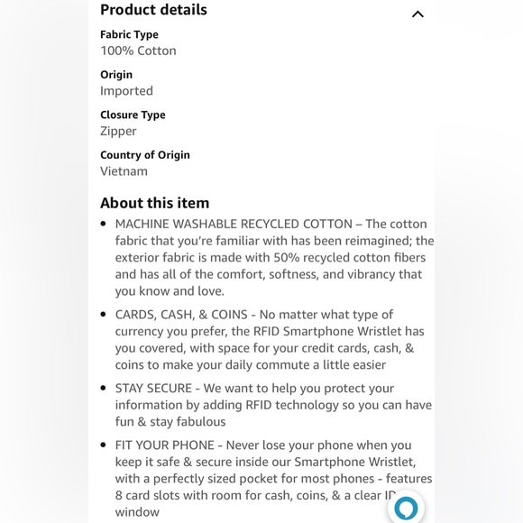 Vera Bradley coral pink wristlet - Picture 7 of 8